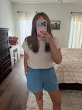 Chambray Shorts