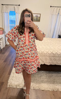 Red Floral Dress
