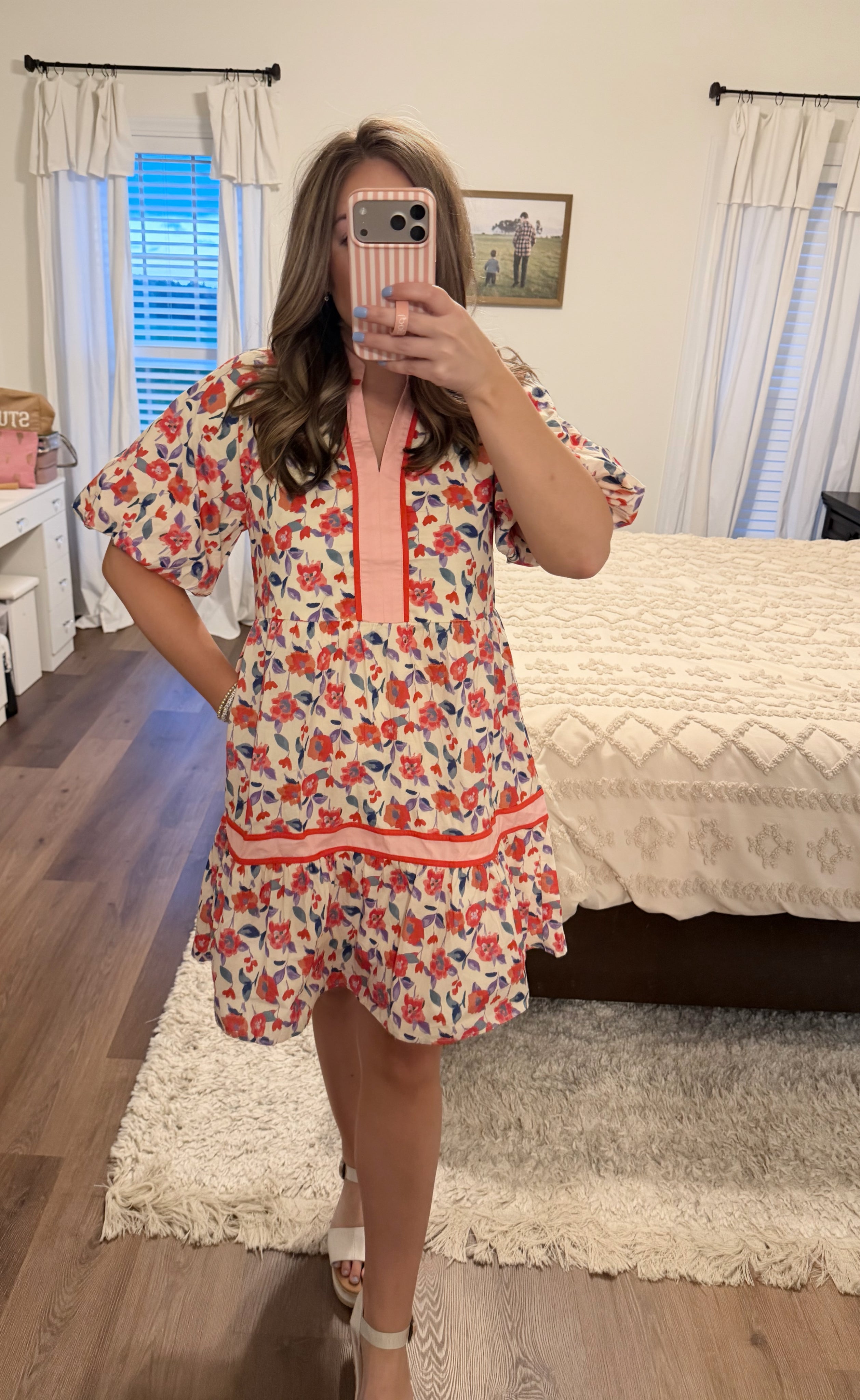 Red Floral Dress