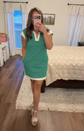 Green Stripe Dress