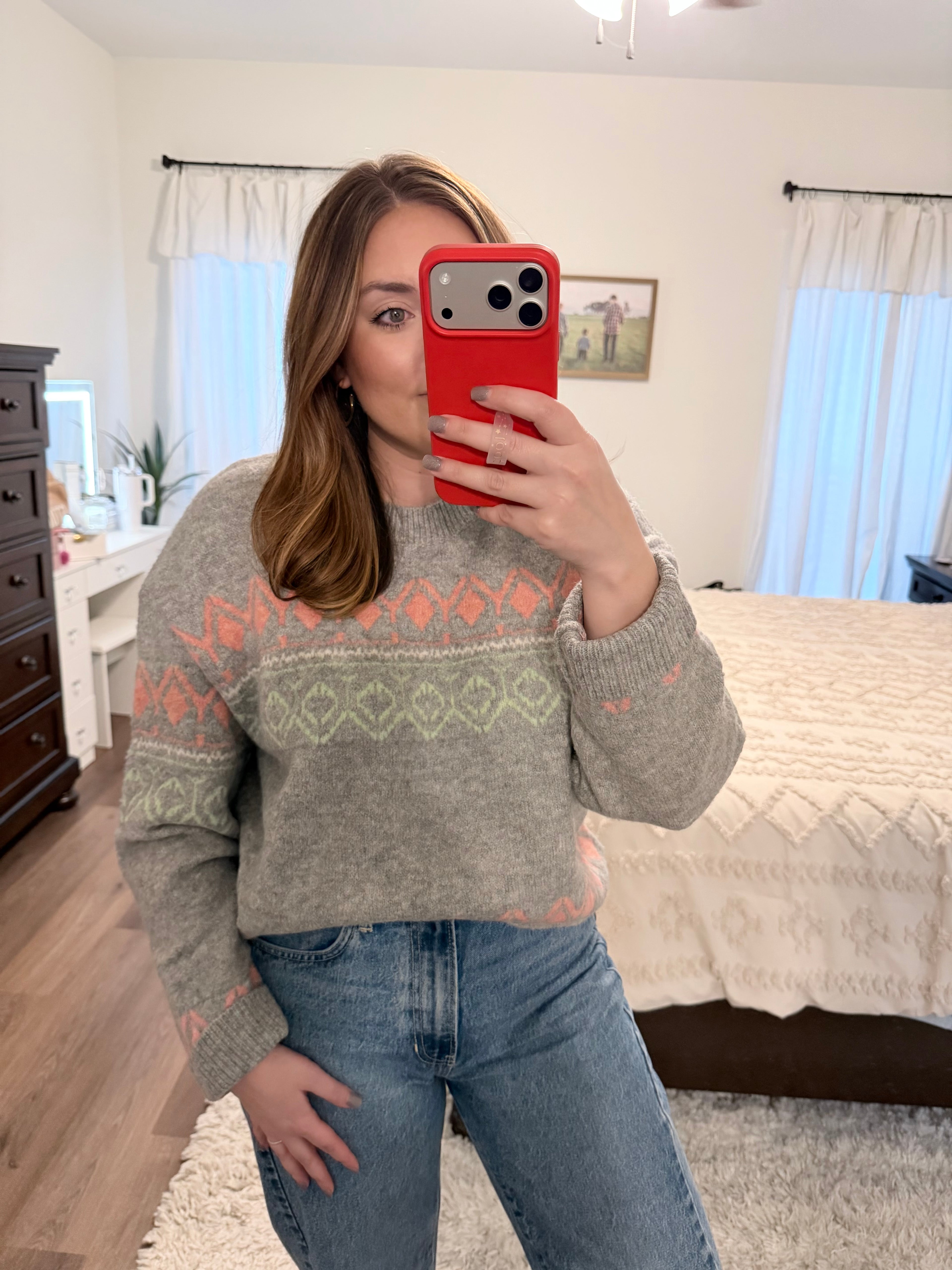 Geometric Knit Sweater